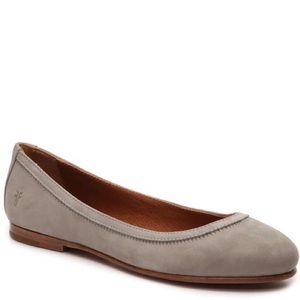 Frye Gray Leather Flats